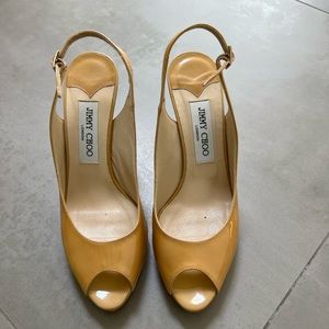 Jimmy Choo Patent Platform Heels